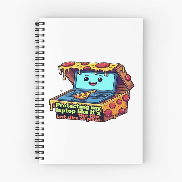 Item preview, Protecting My Laptop Like It’s the Last Slice of Pizza | Funny Pizza & Computer T-Shirt | Laptop, Tech & Food Humor Gift designed and sold by Sushikidsntod.