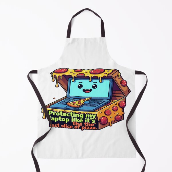Item preview, Protecting My Laptop Like It’s the Last Slice of Pizza | Funny Pizza & Computer T-Shirt | Laptop, Tech & Food Humor Gift designed and sold by Sushikidsntod.