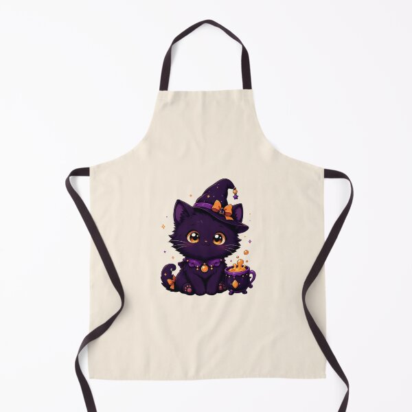 Item preview, Cute Witch Cat with Cauldron - Witchy Aesthetic Black Kitten Magic designed and sold by Knacky Print.