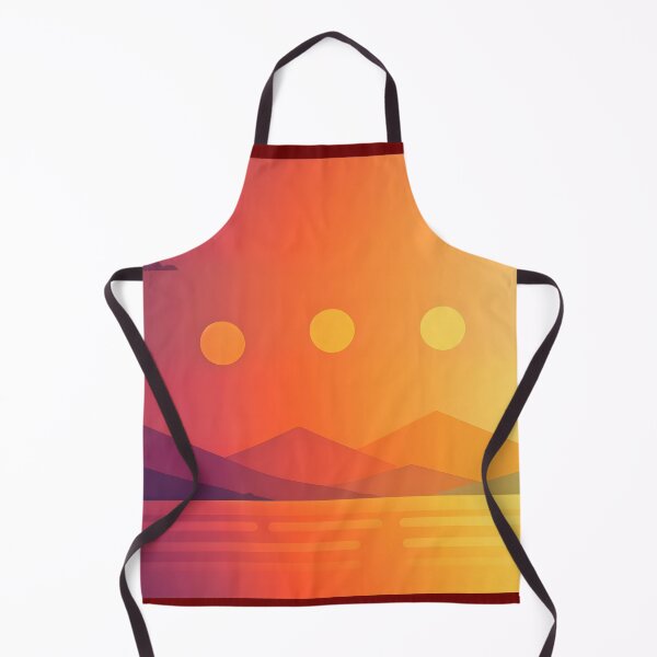 Item preview, Modern Retro Rainbow Sunset Lake – Colorful Mountain Landscape designed and sold by ZanyPaintbrush.