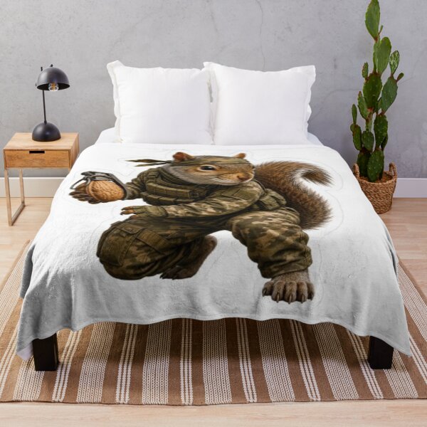 Item preview, Commando Squirrel with Walnut Grenade designed and sold by Snurly.