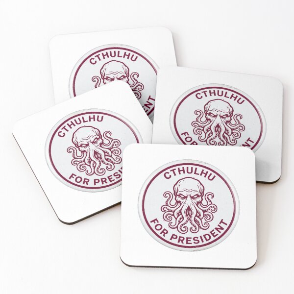 Item preview, Cthulhu For President Political Badge designed and sold by Bad-Decisions-Designs.