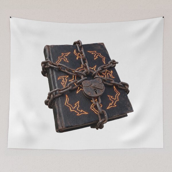 Item preview, Chained And Locked Ancient Spellbook designed and sold by Bad-Decisions-Designs.