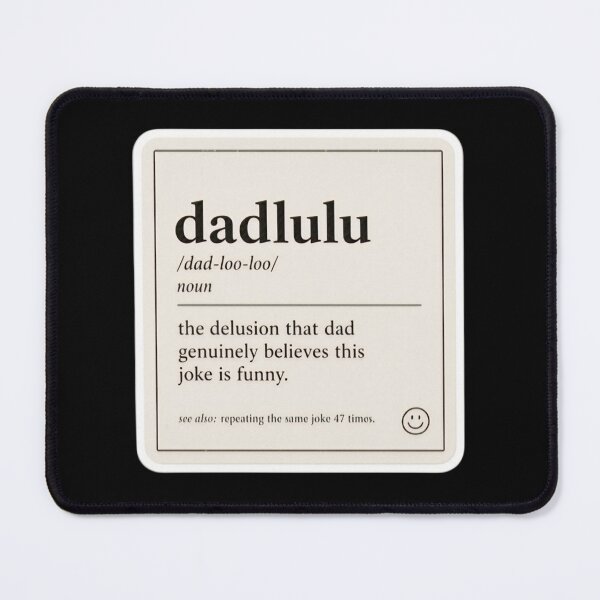 Item preview, Dadlulu Definition Funny Dad Joke Slang Dictionary Sticker designed and sold by FestivityFinds.