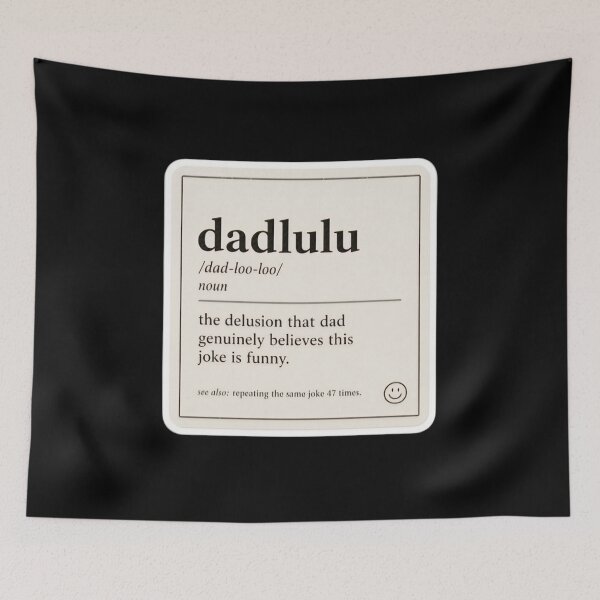 Item preview, Dadlulu Definition Funny Dad Joke Slang Dictionary Sticker designed and sold by FestivityFinds.