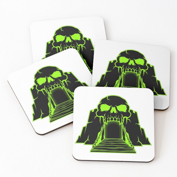 Item preview, Neon Green Skull Fortress Drawbridge designed and sold by Bad-Decisions-Designs.