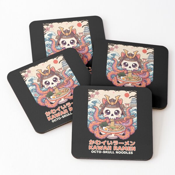 Item preview, Kawaii Octopus Samurai Ramen Japanese Noodle Art designed and sold by crouchingpixel.