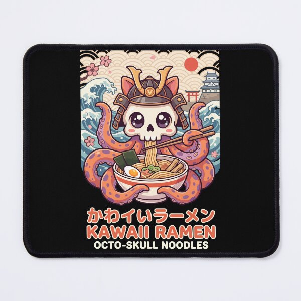 Item preview, Kawaii Octopus Samurai Ramen Japanese Noodle Art designed and sold by crouchingpixel.