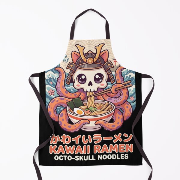 Item preview, Kawaii Octopus Samurai Ramen Japanese Noodle Art designed and sold by crouchingpixel.