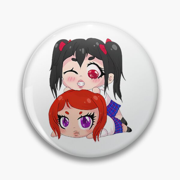 Item preview, Nico And Maki Stacked Chibi Sticker designed and sold by nadeau-taren.