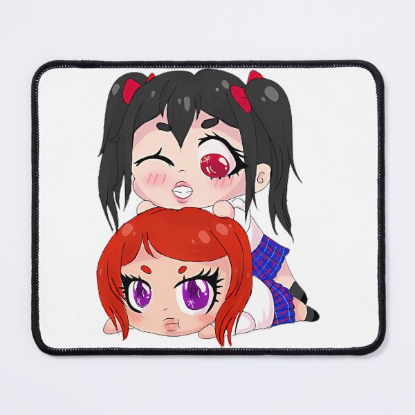 Item preview, Nico And Maki Stacked Chibi Sticker designed and sold by nadeau-taren.