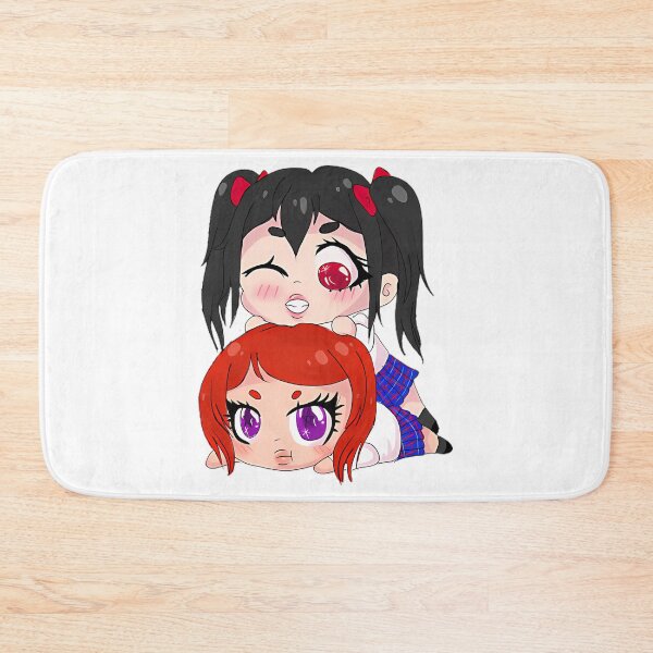 Item preview, Nico And Maki Stacked Chibi Sticker designed and sold by nadeau-taren.