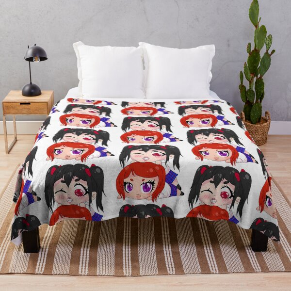 Item preview, Nico And Maki Stacked Chibi Sticker designed and sold by nadeau-taren.