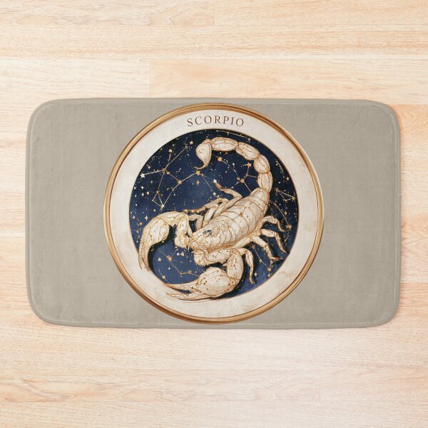 Item preview, Scorpio Zodiac Scorpion Astrology Celestial Constellation Gold Navy PNG designed and sold by MythicMood.