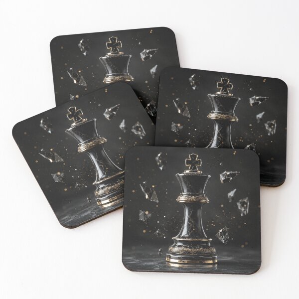 Item preview, Black King – Luxury Chess Strategy Art designed and sold by moditeck.