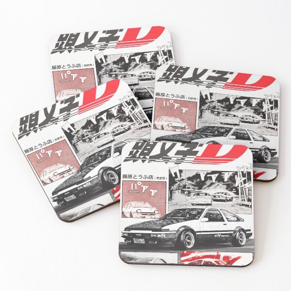 Item preview, Initial D AE86 Retro Car Poster designed and sold by mattewjoilen.