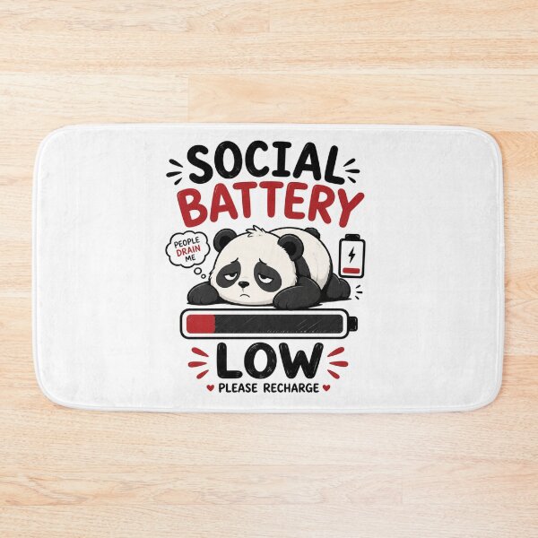 Item preview, Social Battery Low designed and sold by MR4me.