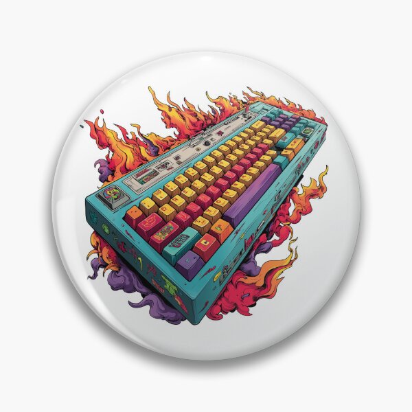 Item preview, Gaming keyboard illustration designed and sold by robyeyedropy.