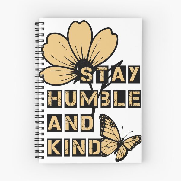 Item preview, Stay Humble and Kind Butterfly Floral Quote designed and sold by DavidTeeStudio.