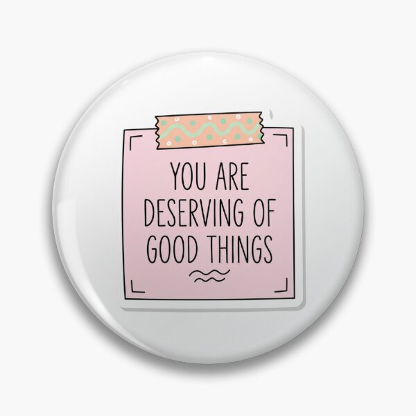 Item preview, You Are Deserving of Good Things Sticky Note Mental Health Daily Affirmation designed and sold by raedattia.