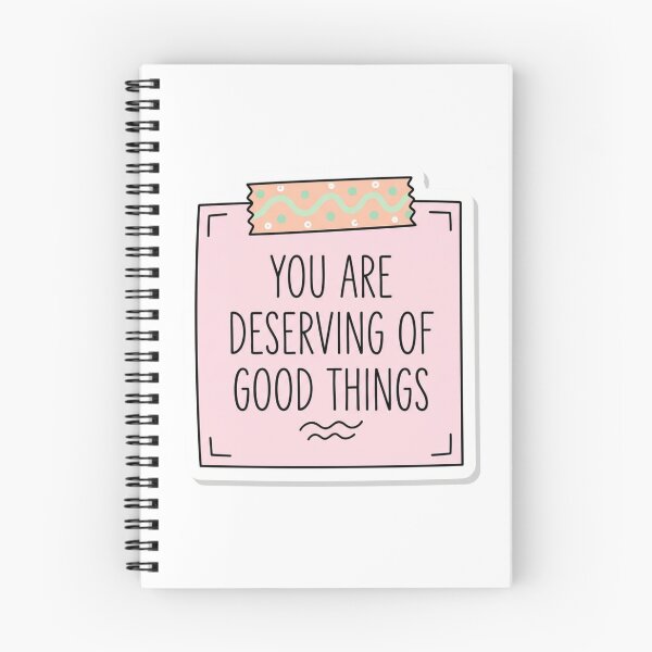 Item preview, You Are Deserving of Good Things Sticky Note Mental Health Daily Affirmation designed and sold by raedattia.