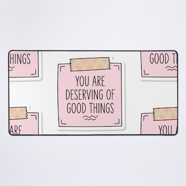 Item preview, You Are Deserving of Good Things Sticky Note Mental Health Daily Affirmation designed and sold by raedattia.