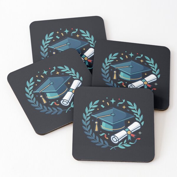 Item preview, Graduation Cap Diploma Laurel Wreath Elegant Celebration Crest designed and sold by MCV-Designs.