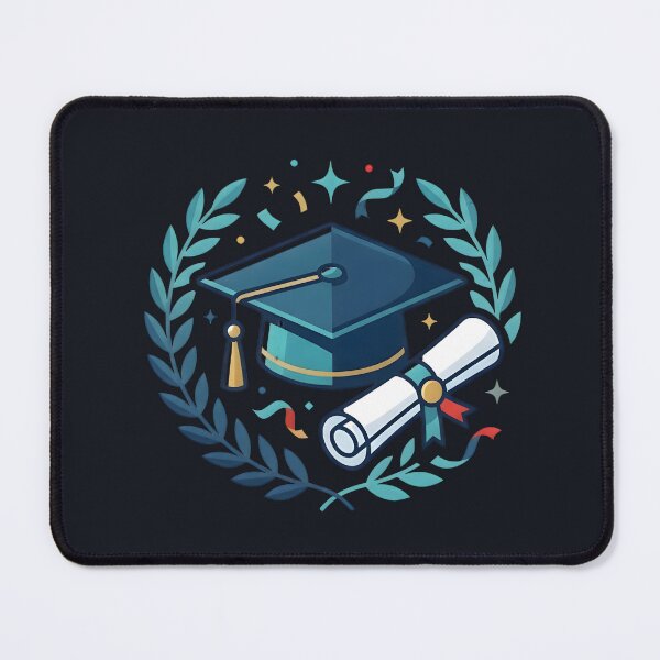 Item preview, Graduation Cap Diploma Laurel Wreath Elegant Celebration Crest designed and sold by MCV-Designs.