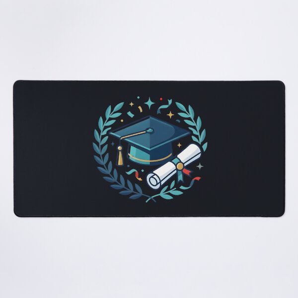 Item preview, Graduation Cap Diploma Laurel Wreath Elegant Celebration Crest designed and sold by MCV-Designs.
