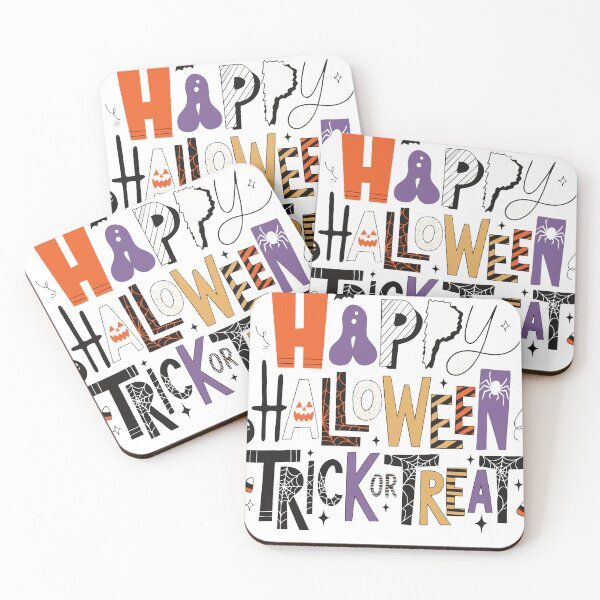 Item preview, Happy Halloween Trick or Treat – Spooky Collage Typography designed and sold by MOCH- ART.