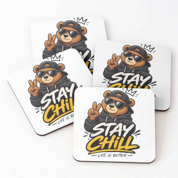 Item preview, Stay Chill Bear Streetwear Design designed and sold by VYBORA Studio.