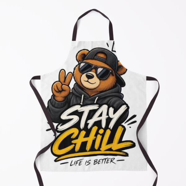 Item preview, Stay Chill Bear Streetwear Design designed and sold by VYBORA Studio.