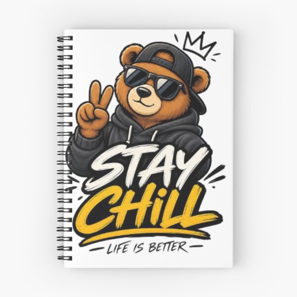 Item preview, Stay Chill Bear Streetwear Design designed and sold by VYBORA Studio.