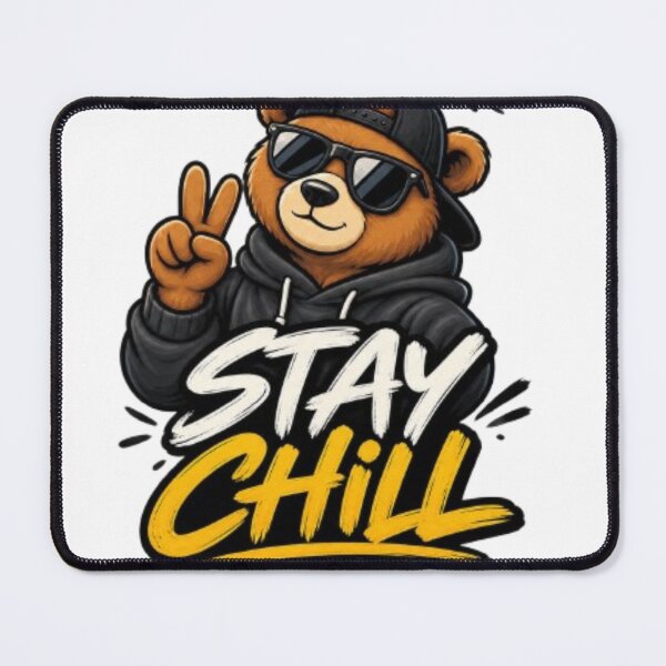 Item preview, Stay Chill Bear Streetwear Design designed and sold by VYBORA Studio.