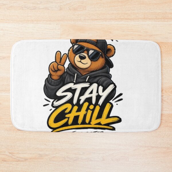 Item preview, Stay Chill Bear Streetwear Design designed and sold by VYBORA Studio.