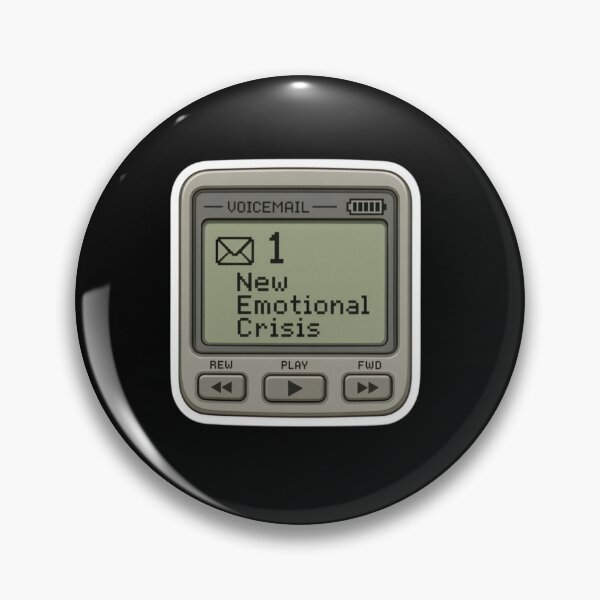 Item preview, 1 New Emotional Crisis Voicemail Vintage Answering Machine Pixel Sticker designed and sold by FestivityFinds.