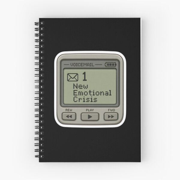 Item preview, 1 New Emotional Crisis Voicemail Vintage Answering Machine Pixel Sticker designed and sold by FestivityFinds.