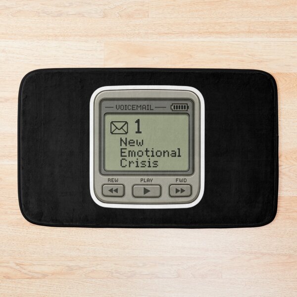 Item preview, 1 New Emotional Crisis Voicemail Vintage Answering Machine Pixel Sticker designed and sold by FestivityFinds.