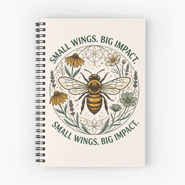 Item preview, Small Wings Big Impact | Save the Bees Pollinator Conservation Design designed and sold by Amr Darwish Graphic designer.