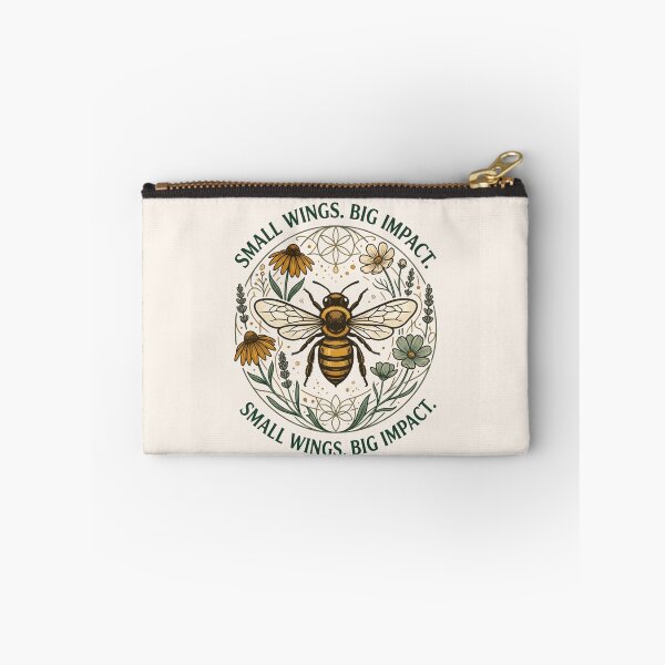Item preview, Small Wings Big Impact | Save the Bees Pollinator Conservation Design designed and sold by Amr Darwish Graphic designer.