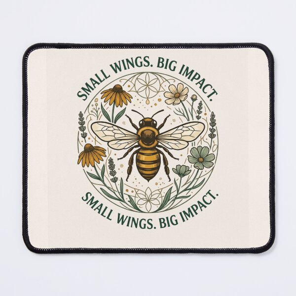 Item preview, Small Wings Big Impact | Save the Bees Pollinator Conservation Design designed and sold by Amr Darwish Graphic designer.