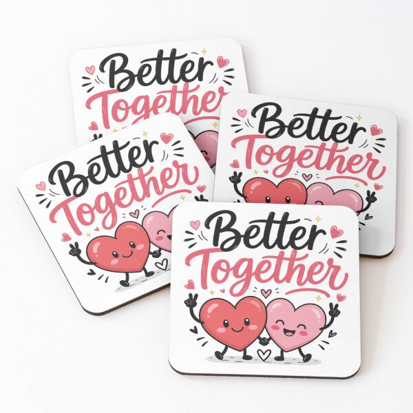 Item preview, Better Together  Cute Love Hearts designed and sold by MR4me.
