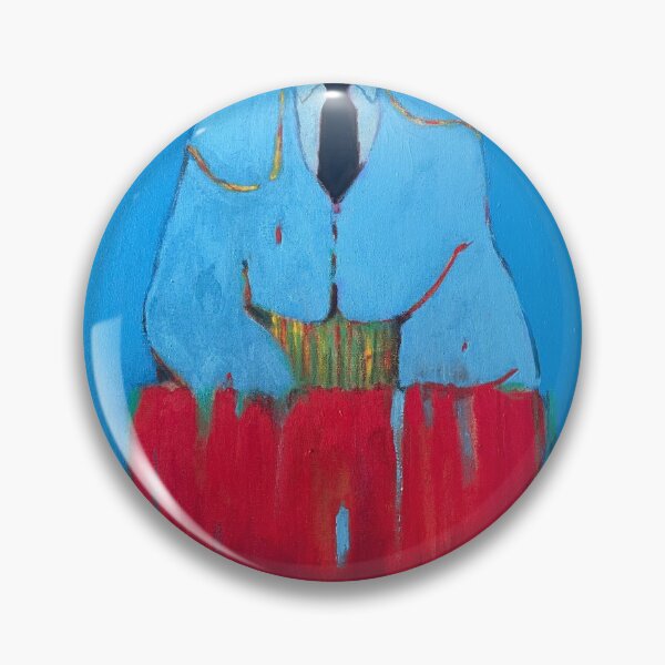 Item preview, Matador Figure Blue and Red Abstract Painting designed and sold by Gela Mikava.