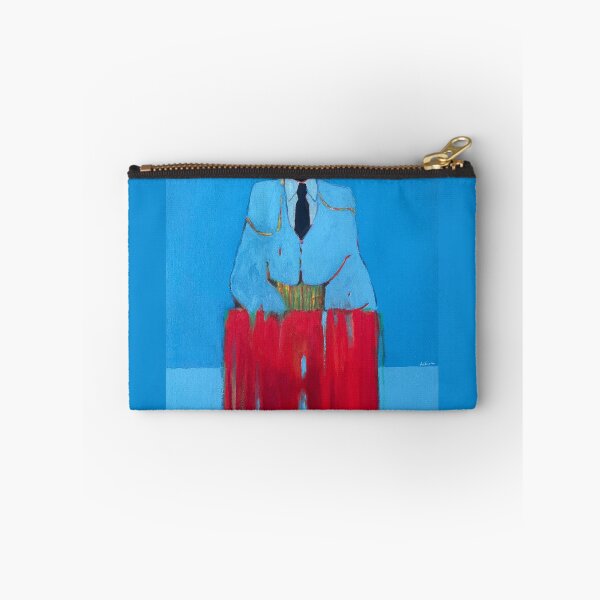 Item preview, Figura de matador en pintura abstracta azul y roja designed and sold by Gela Mikava.