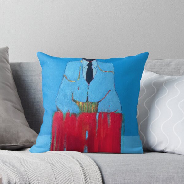 Item preview, Matador Figure Blue and Red Abstract Painting designed and sold by Gela Mikava.