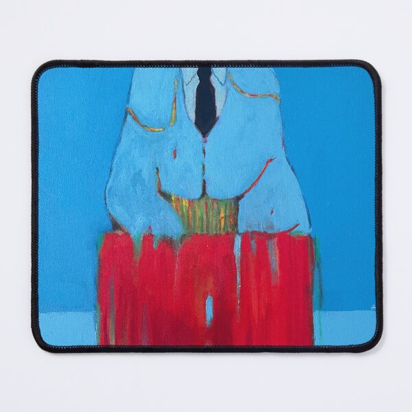 Item preview, Matador Figure Blue and Red Abstract Painting designed and sold by Gela Mikava.