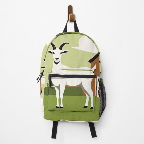 Item preview, Art - Stylized Animal, Graphic Representation of a White Goat designed and sold by World-Pets.
