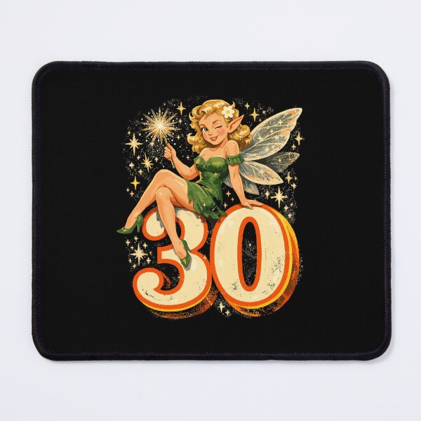 Item preview, Retro 30th Birthday: Magical Fairy & Elf designed and sold by Pineapple-Tree.