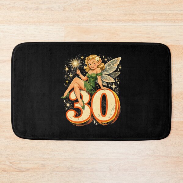 Item preview, Retro 30th Birthday: Magical Fairy & Elf designed and sold by Pineapple-Tree.
