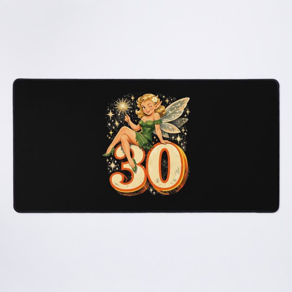 Item preview, Retro 30th Birthday: Magical Fairy & Elf designed and sold by Pineapple-Tree.
